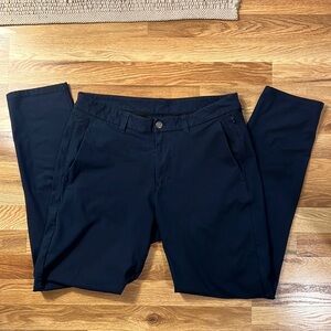 Men’s lulu lemon work pants, navy size 34